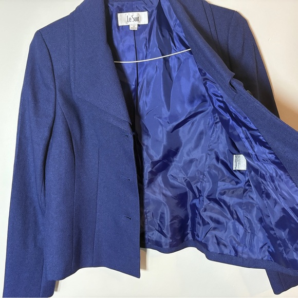 Le Suit Women's Navy Blazer - Picture 5 of 10